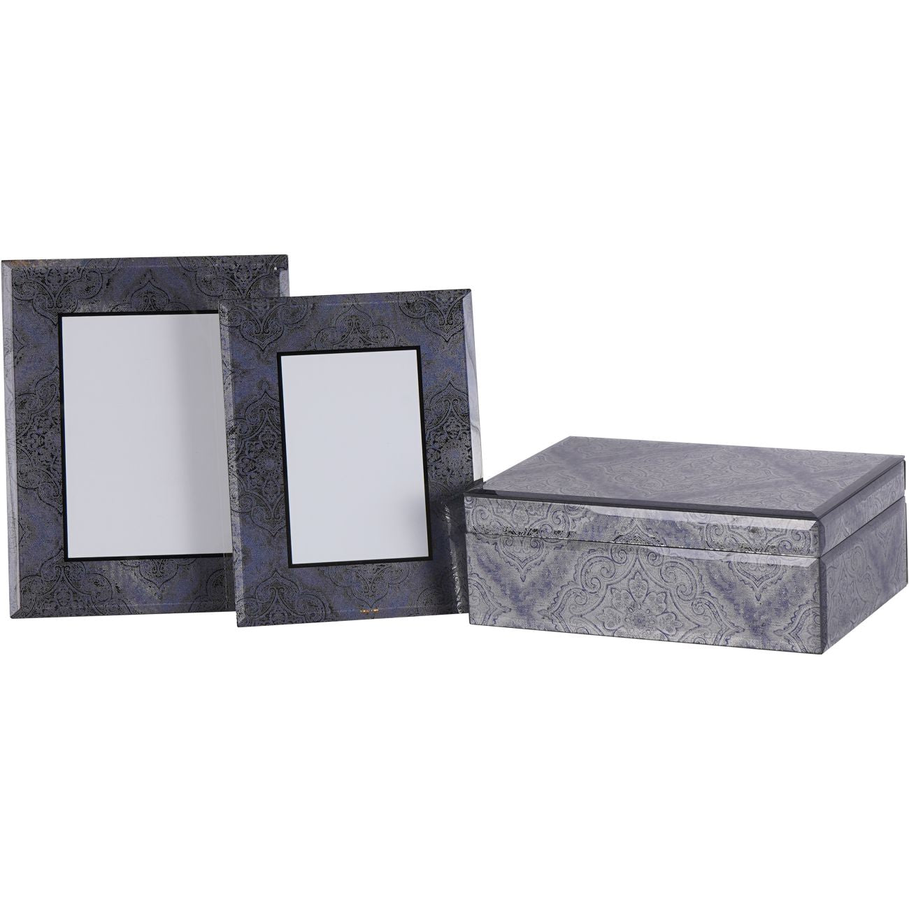 Mandala Pattern Smoked Mirror Photo Frame 7x5